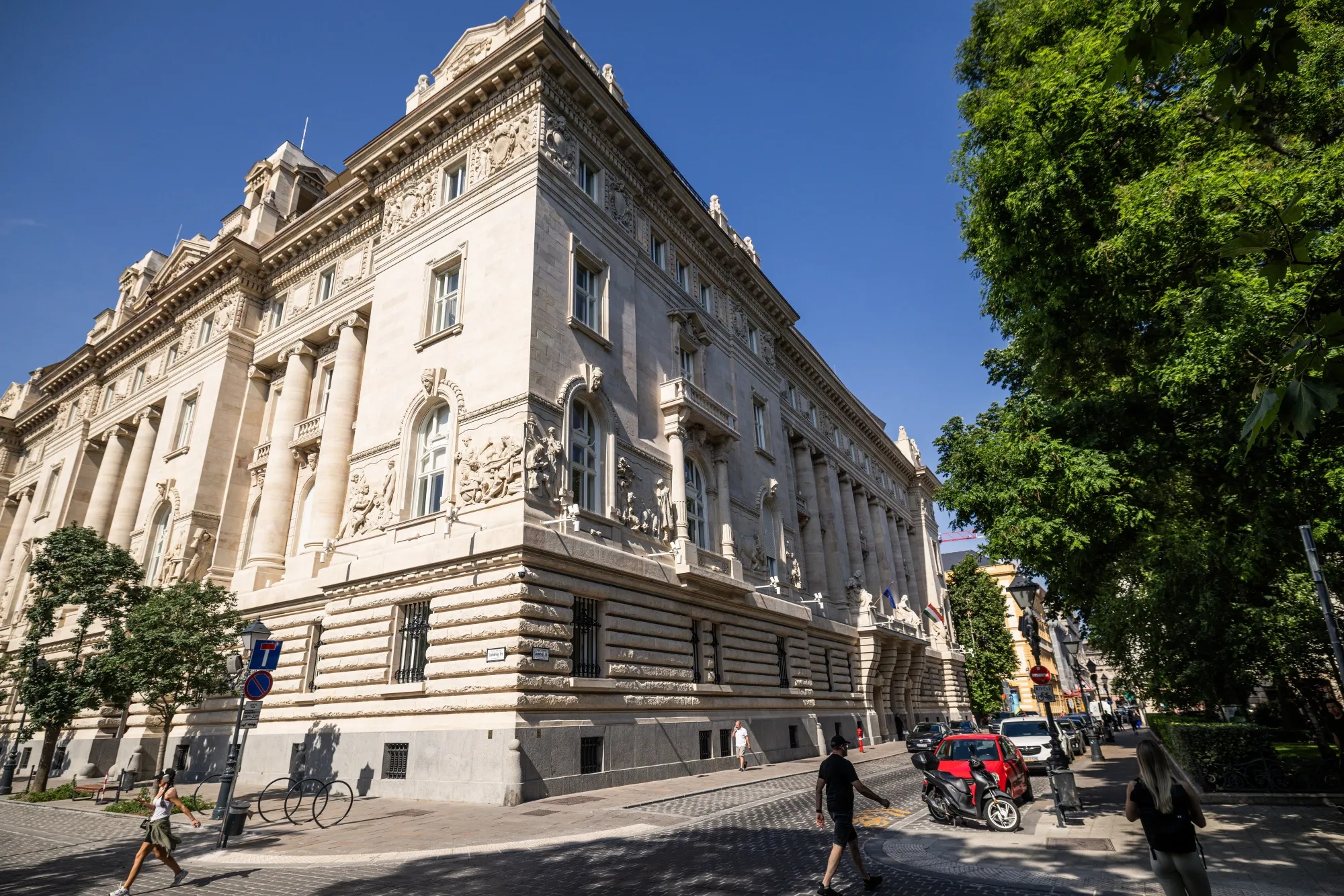 The National Bank of Hungary in Budapest, Hungary.
