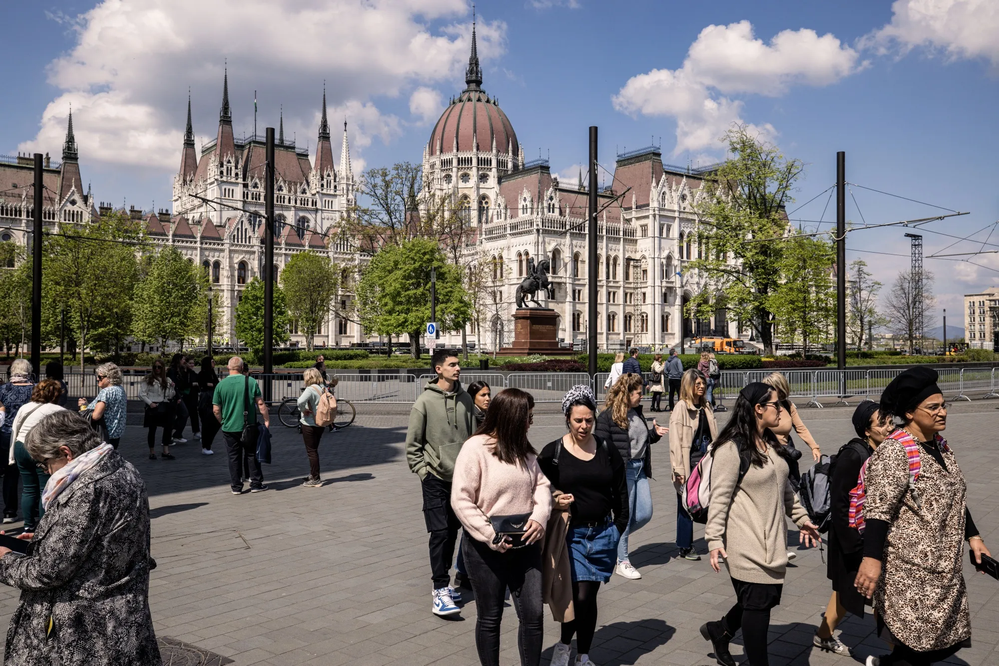 The Hungarian Parliament building in Budapest.