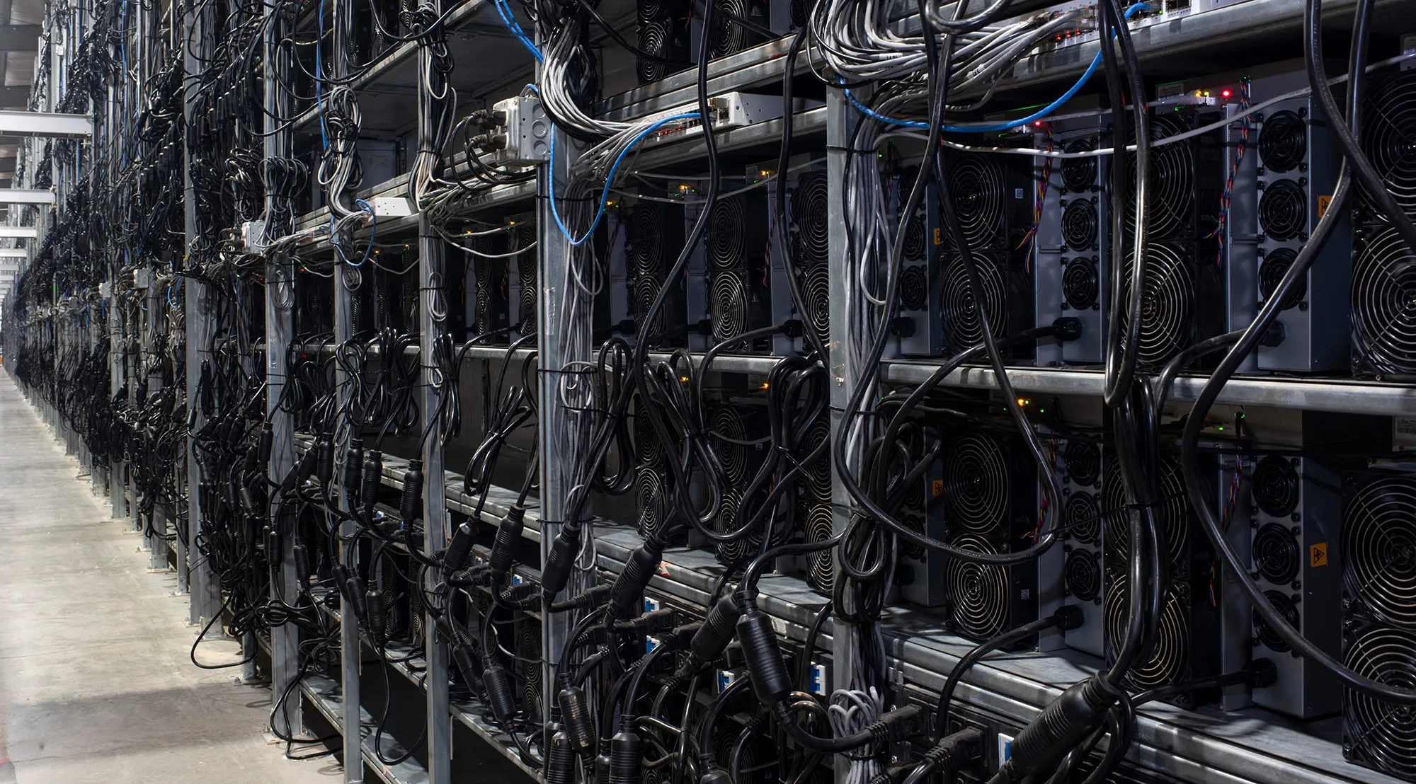 A crypto mining facility in Rockdale, Texas.