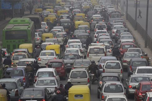 New Delhi traffic