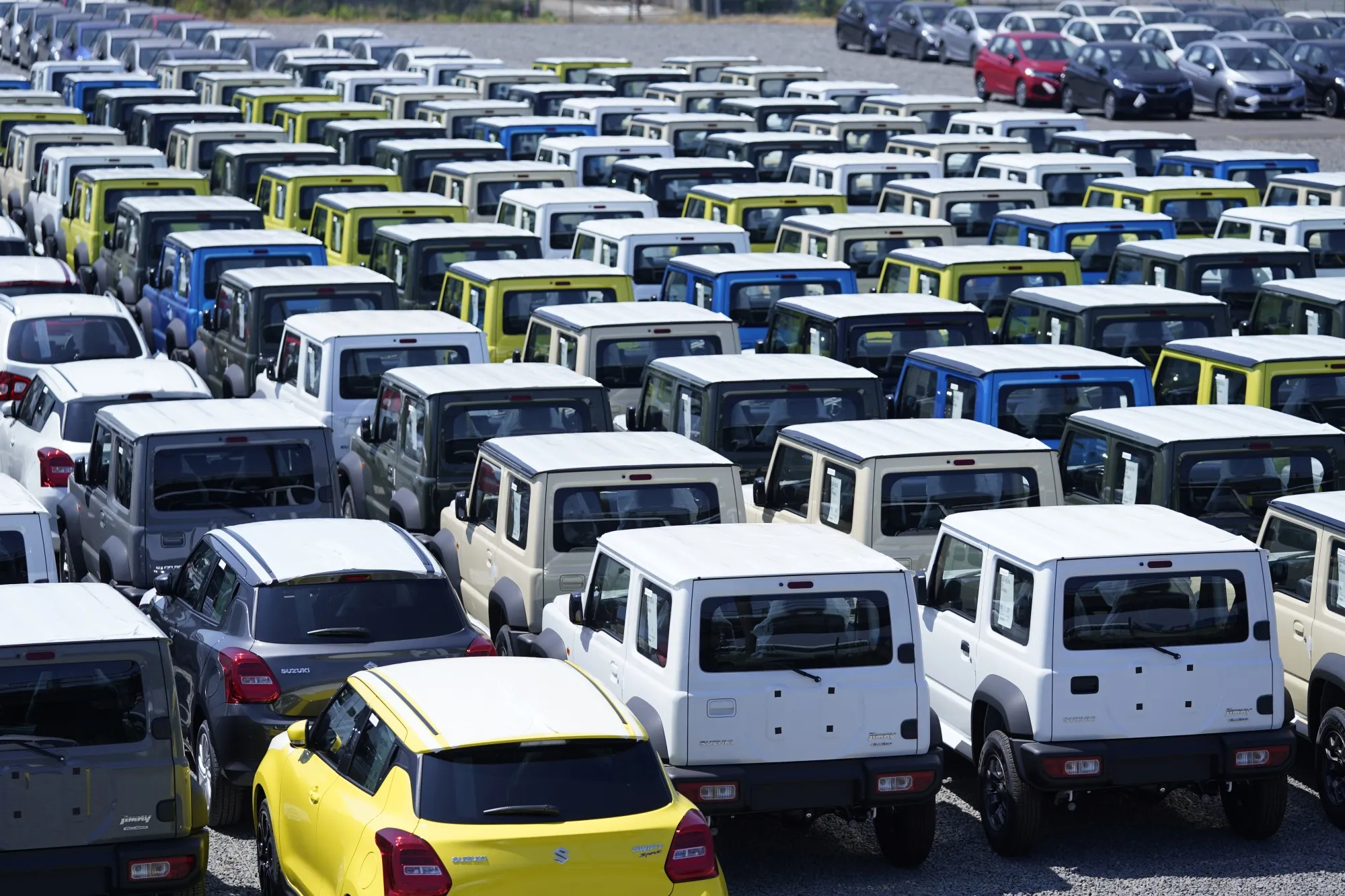 Suzuki Motor Corp. vehicles at the Nagoya Port, Aichi Prefecture, Japan.