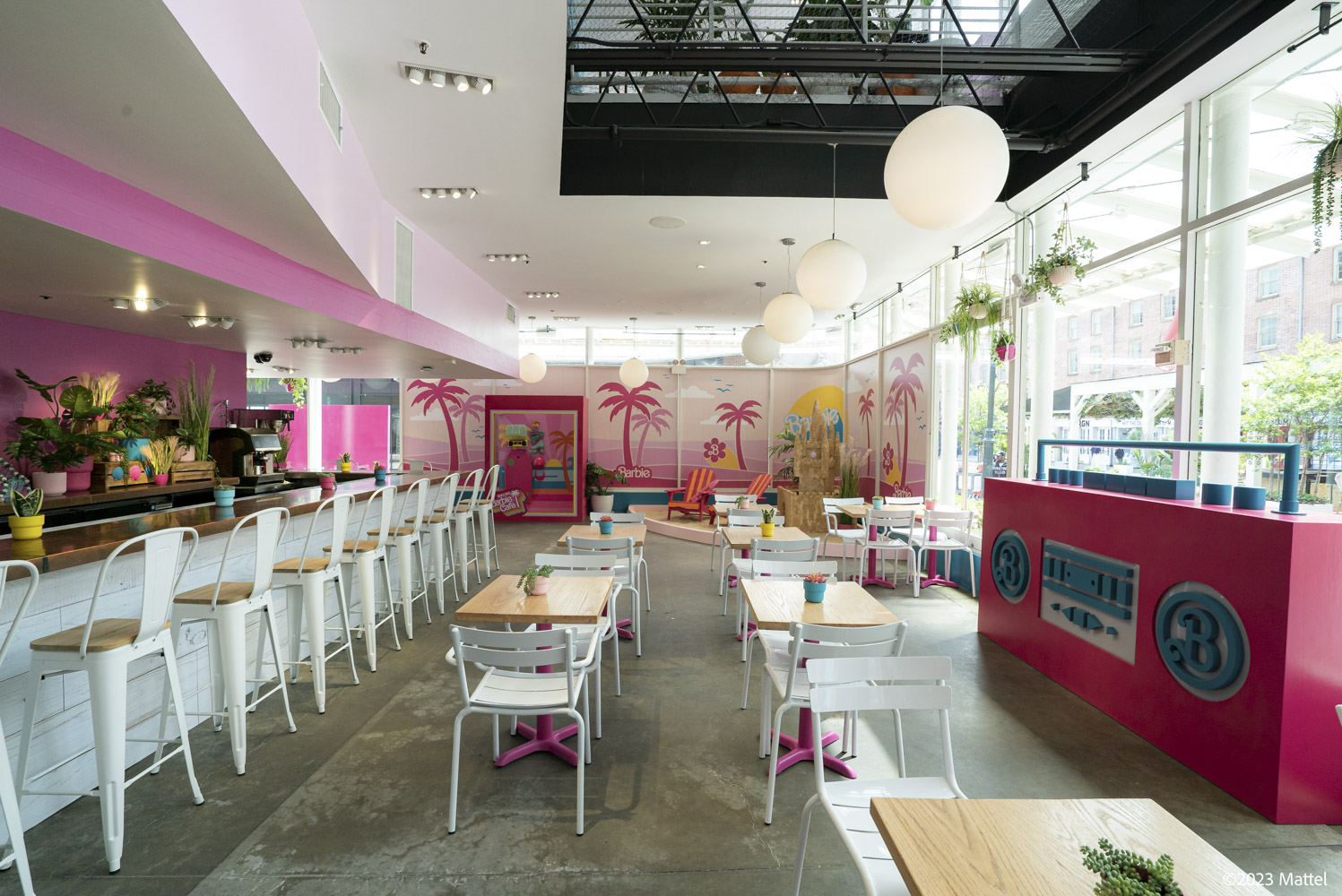 Barbie store food court