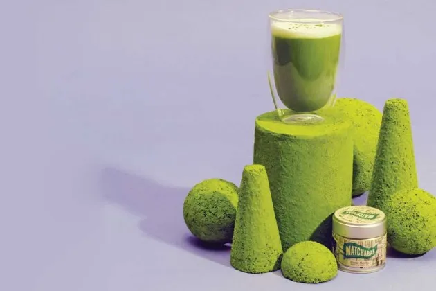 Quality matcha, which has a neon-green color, provides more antioxidants than regular tea, because you consume the leaves rather than steep them