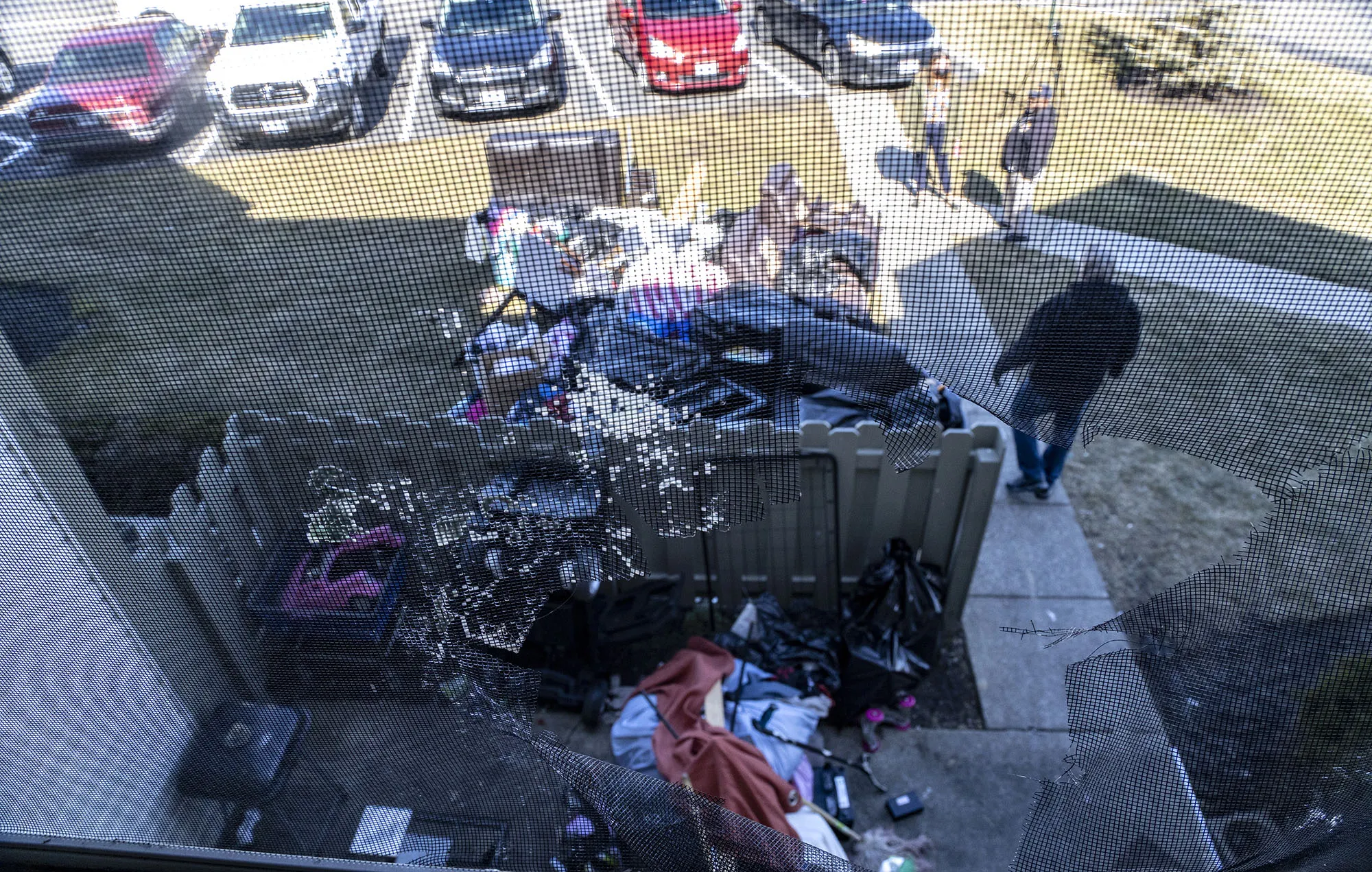 Items are removed from a home during an eviction in Galloway, Ohio.