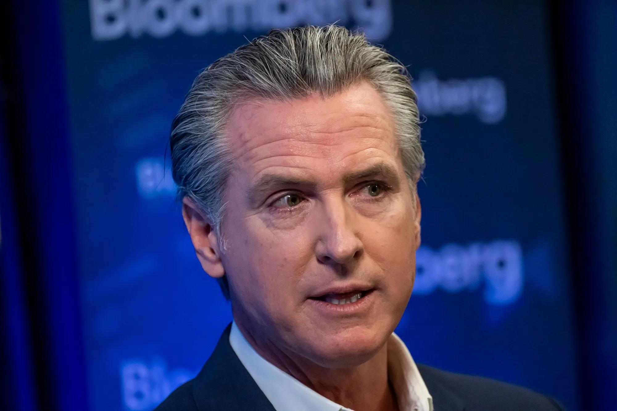 Gavin Newsom Recalls Call About 'Newscum', MAGA Hats With Trump - Bloomberg