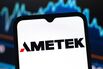 In this photo illustration, the AMETEK logo is seen