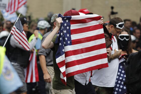 White Nationalist Rally Winds Down Before It Begins as Rain Falls