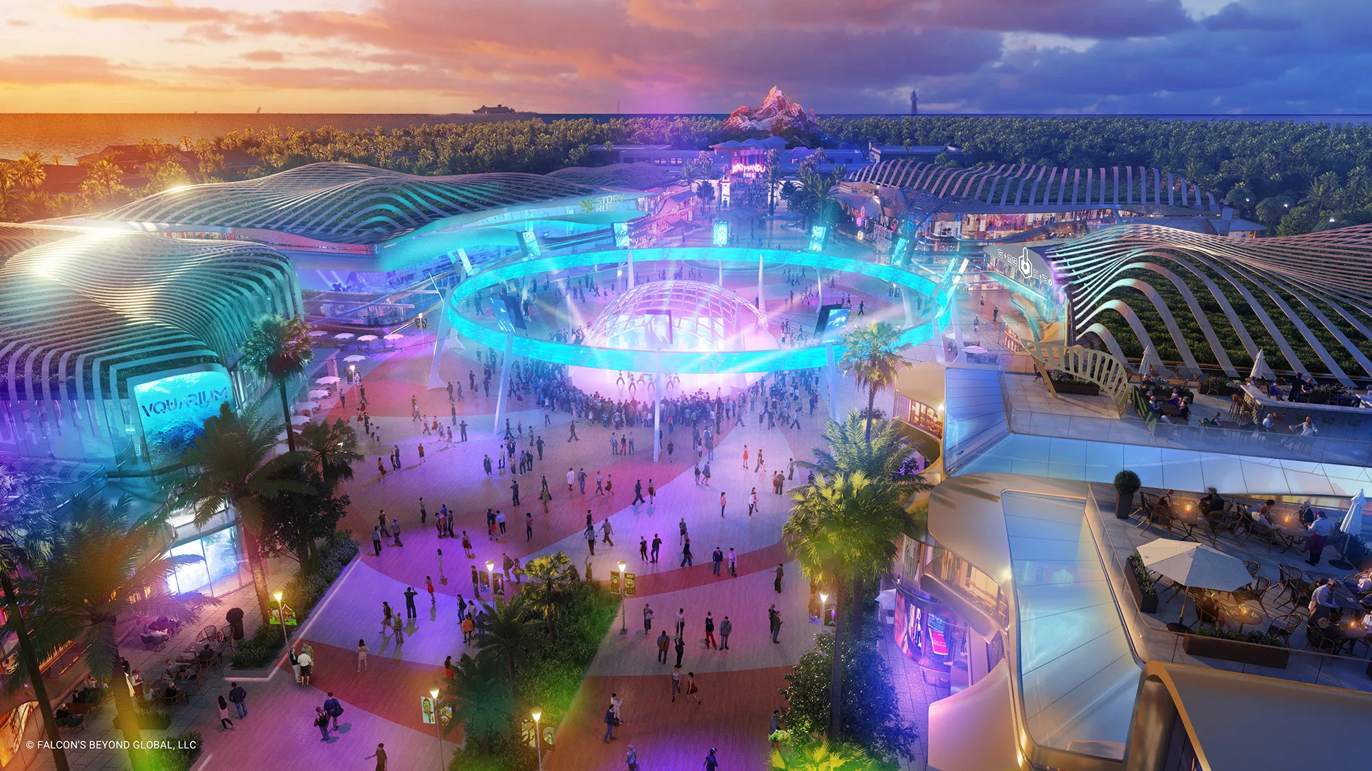 Rendering of Falcon’s Central. 