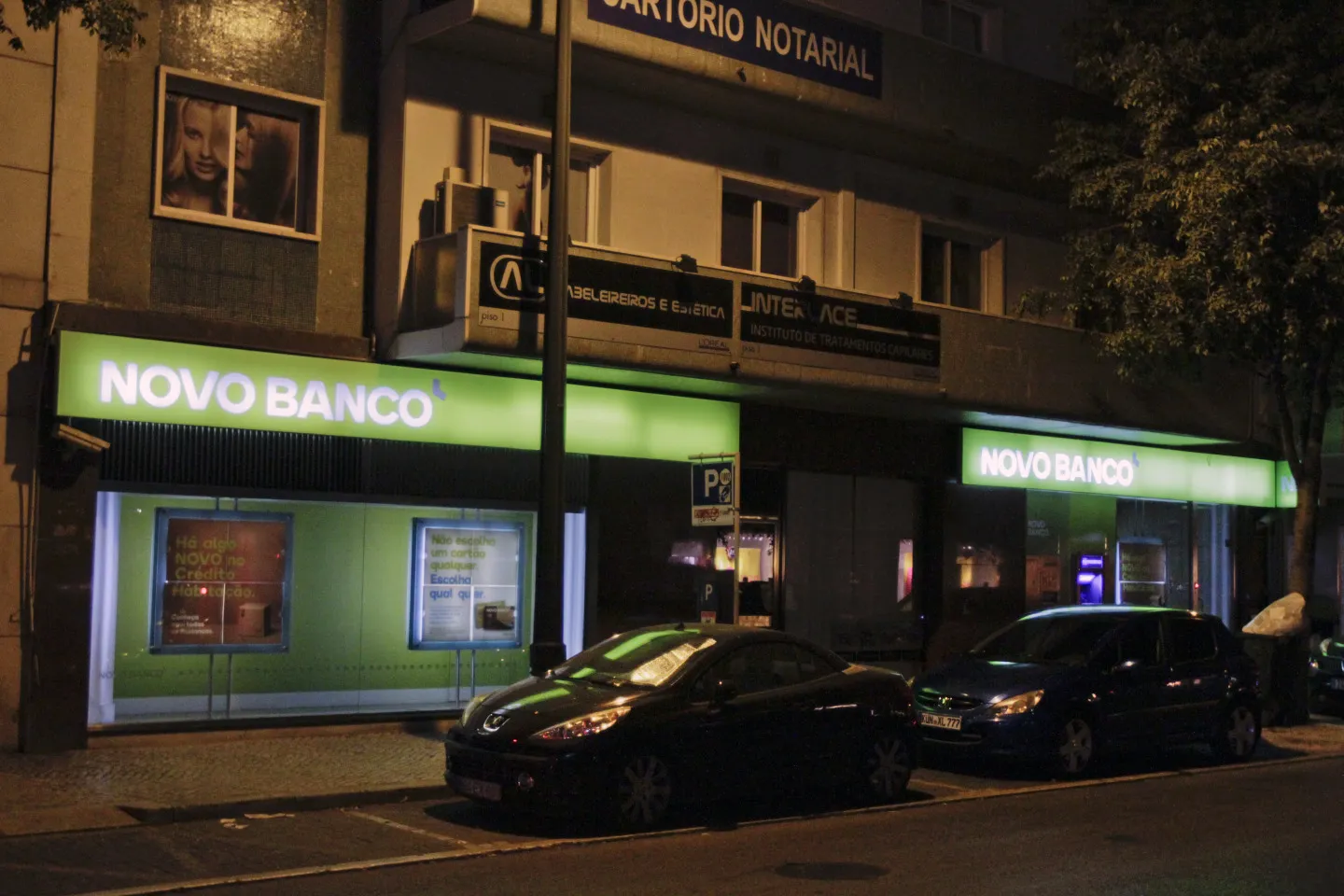 A Novo Banco bank branch in Lisbon, Portugal.