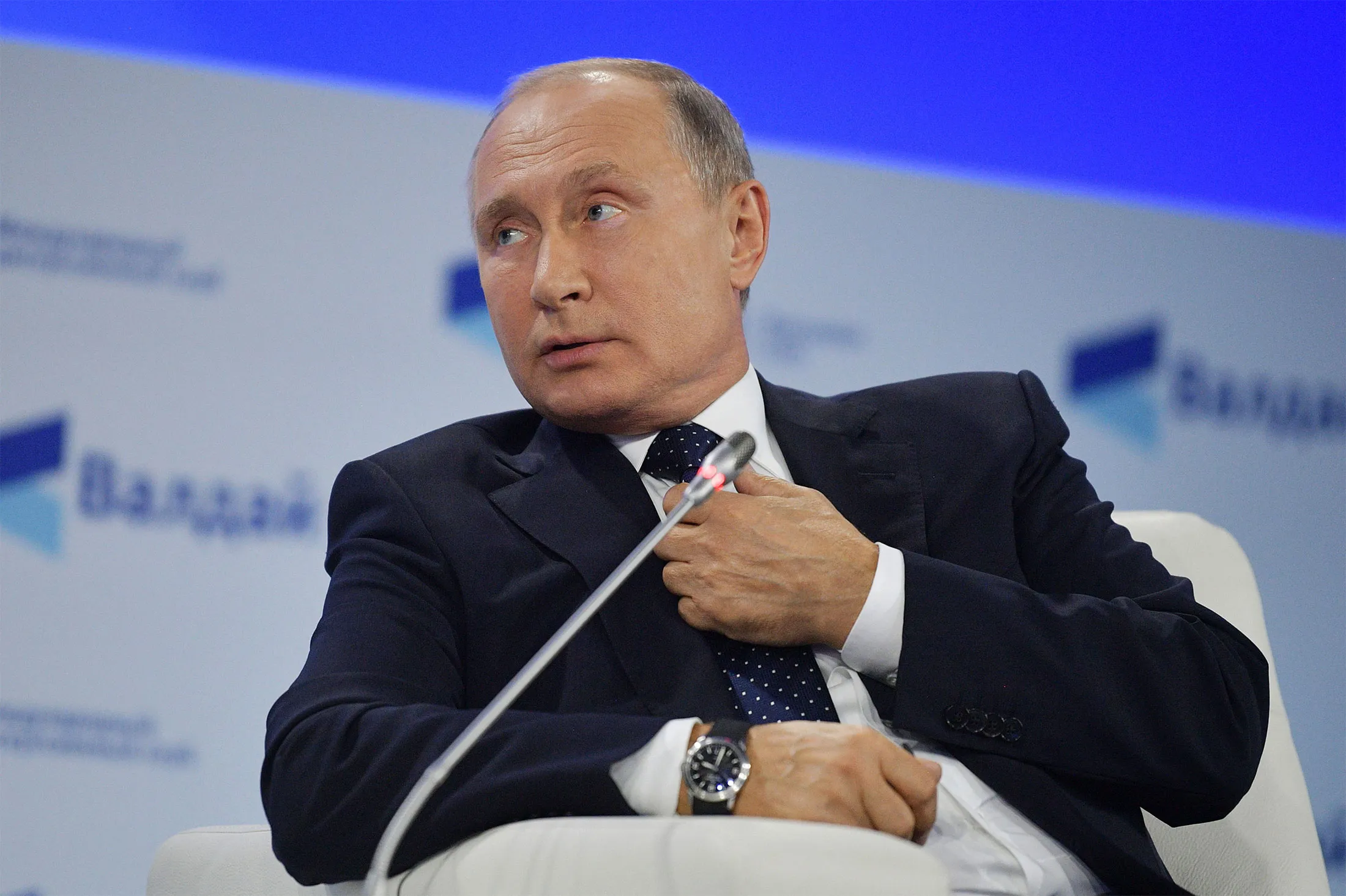 Putin at the Valdai Club talks in Sochi on Oct. 18.