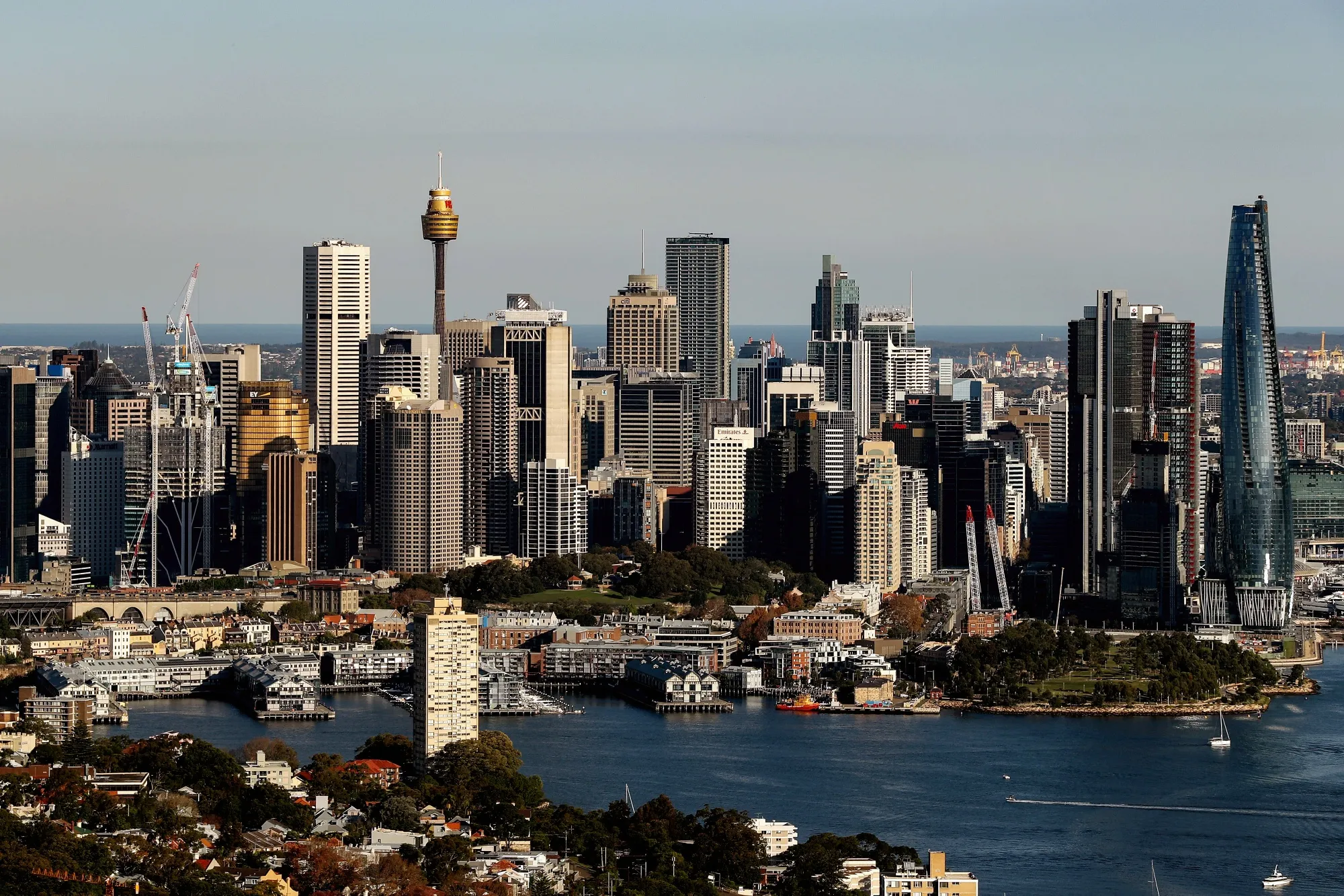 The central business district of Sydney, Australia.