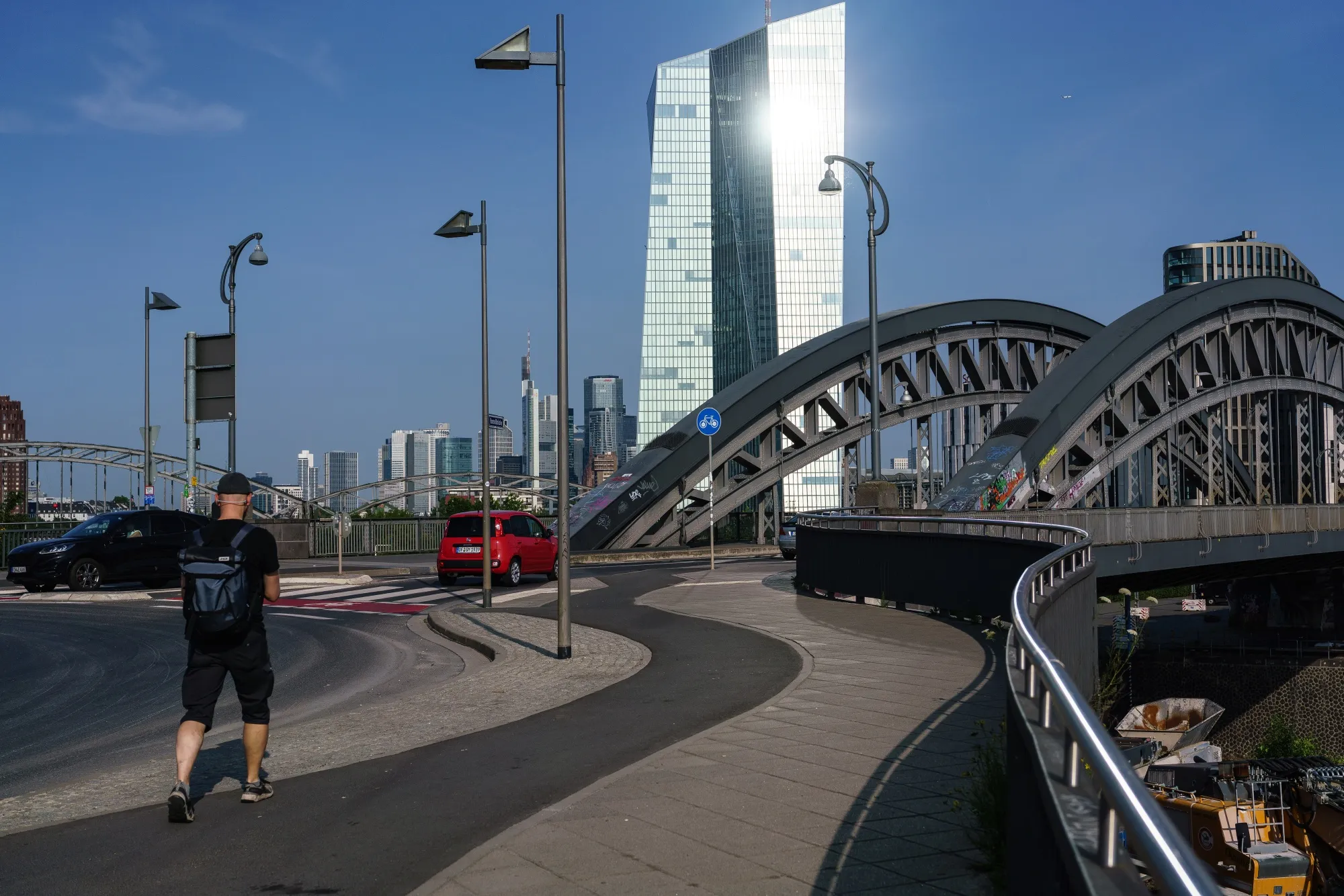 The headquarters of the European Central Bank in Frankfurt.