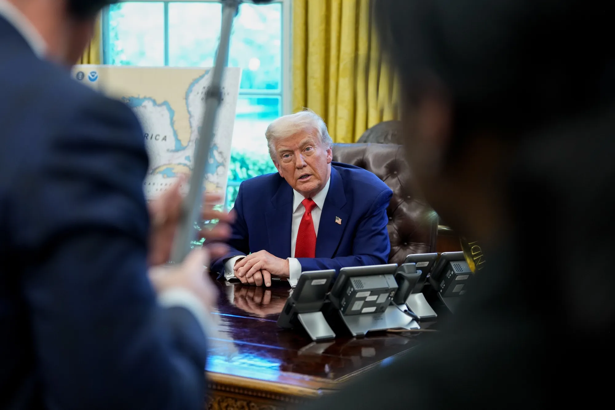 Donald Trump&nbsp;in the Oval Office on&nbsp;April 9.