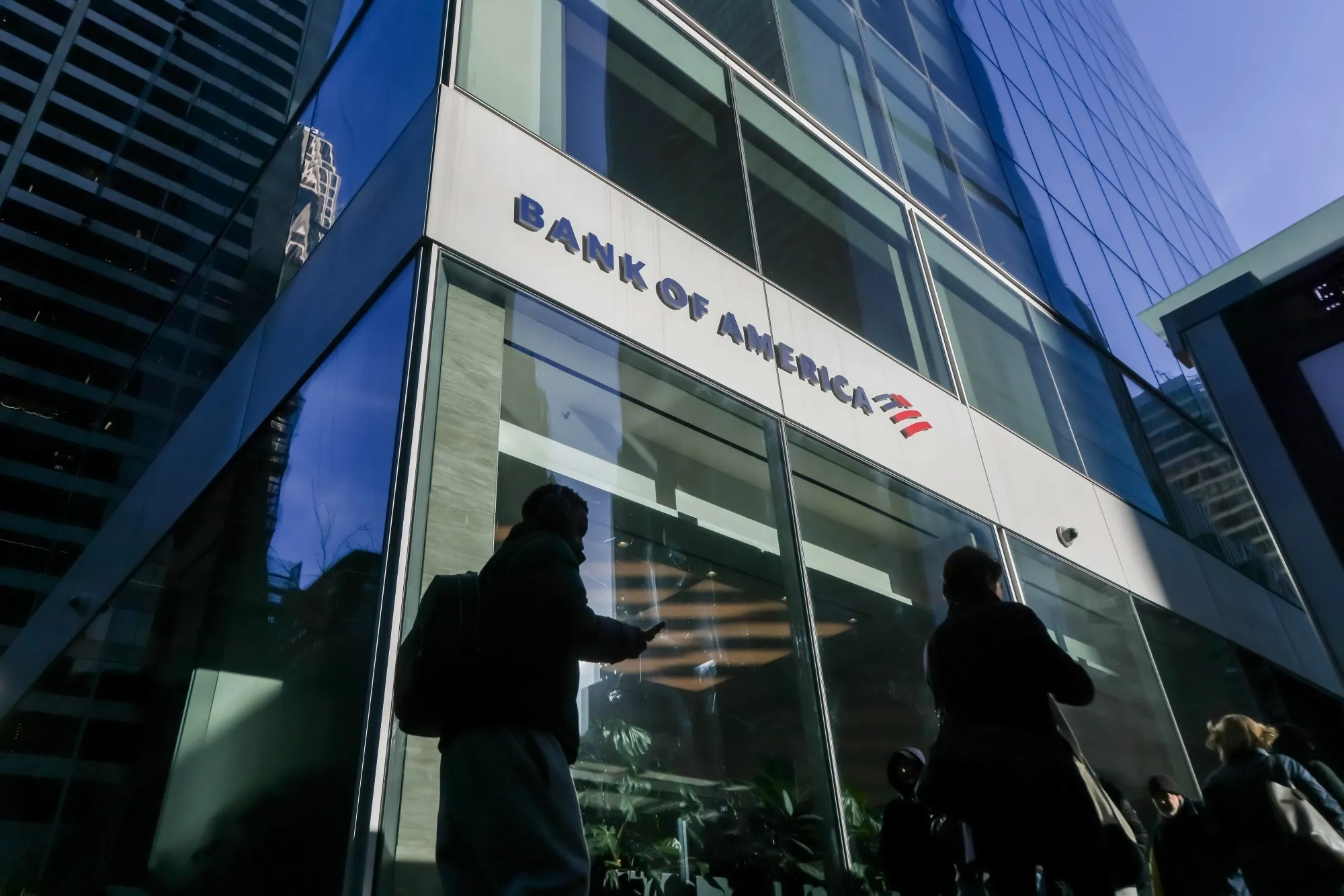 A Bank of America branch in New York.