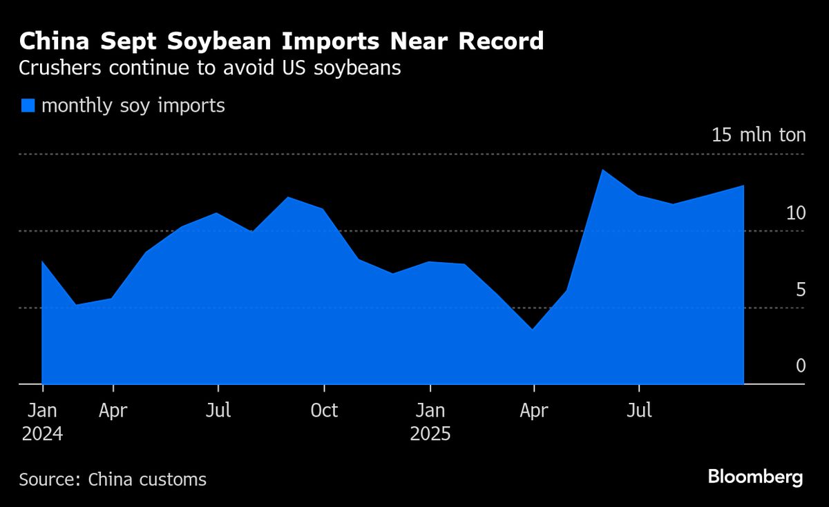 China’s Soy Imports Hit September Record, Despite Avoiding US