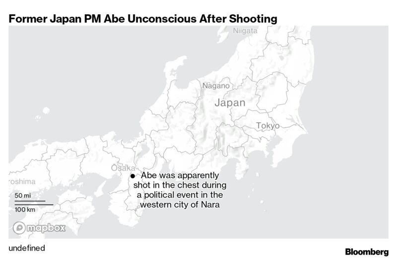 Former Japan PM Abe Unconscious After Shooting |