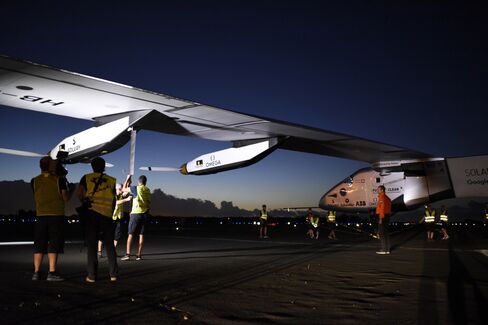 The Solar Impulse2 aircraft.