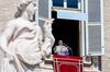 Pope Francis addresses worshipers on St. Peter's Square on Sept 6.