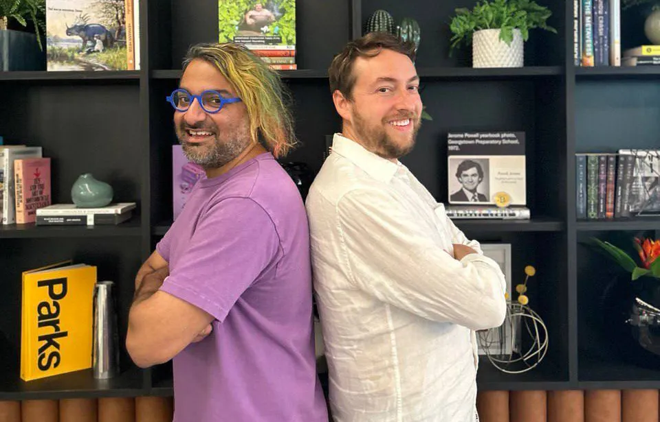 Tarun Chitra, left, and Robert Leshner, general partners of Robot Ventures.