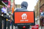 A food delivery courier for Just Eat Takeaway.com NV.