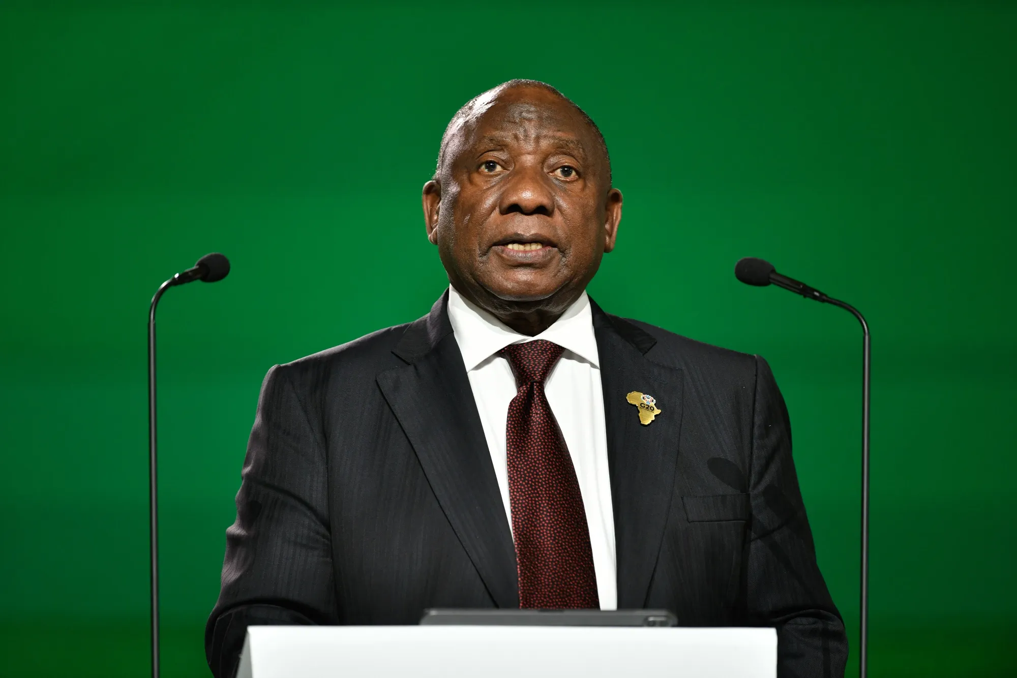 South African President Cyril Ramaphosa