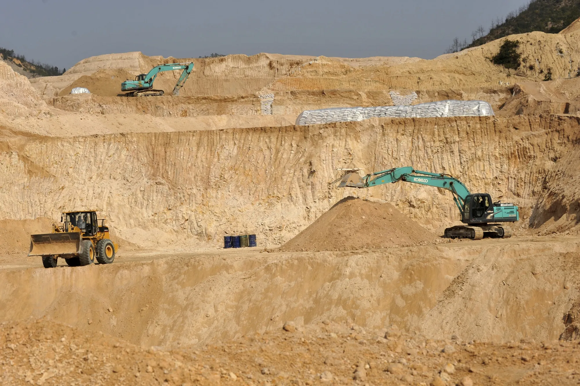 A rare earth mine in central China.