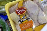 A package of Tyson Foods Inc. chicken.