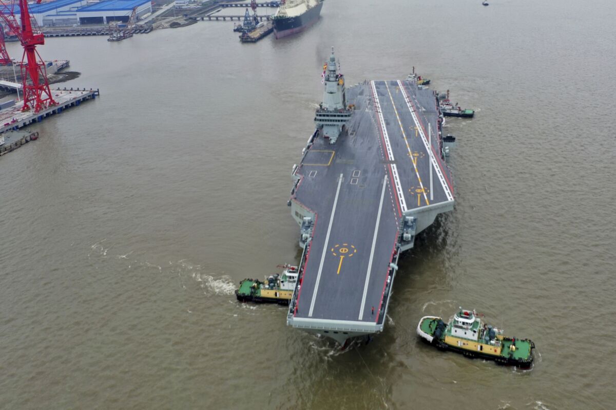 China’s Biggest Carrier Starts Sea Trial in Show of Power - Bloomberg