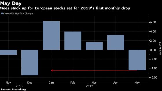 Happy Hour Ends for European Stock Investors Hit by Trade Spat
