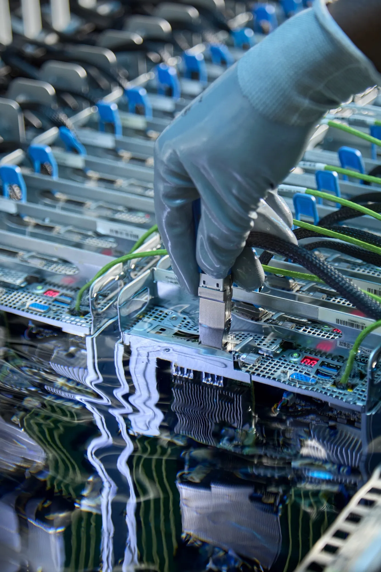 Immersion cooling is a technology that involves plunging servers and other data center hardware into specialized liquids. 
