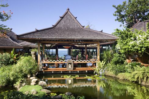 Balinese pagodas pulled straight from Bowie's occasional dream.