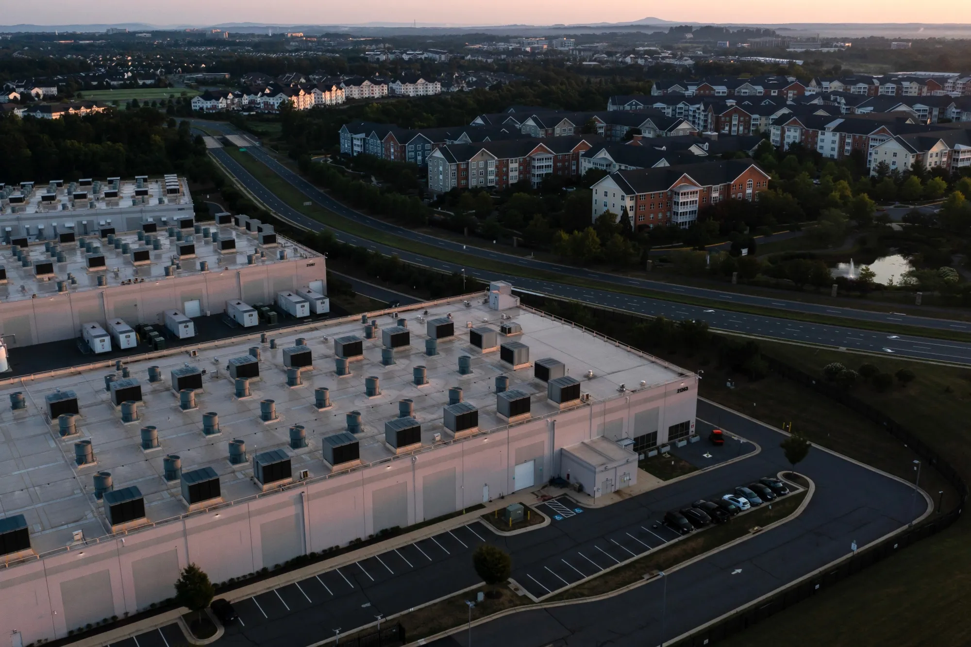 A data center in Ashburn, Virginia.