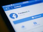 The Facebook Inc. application is displayed on an Apple Inc.