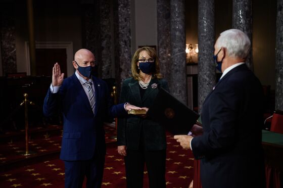 Mark Kelly Sworn In to Senate, Shrinking GOP Majority