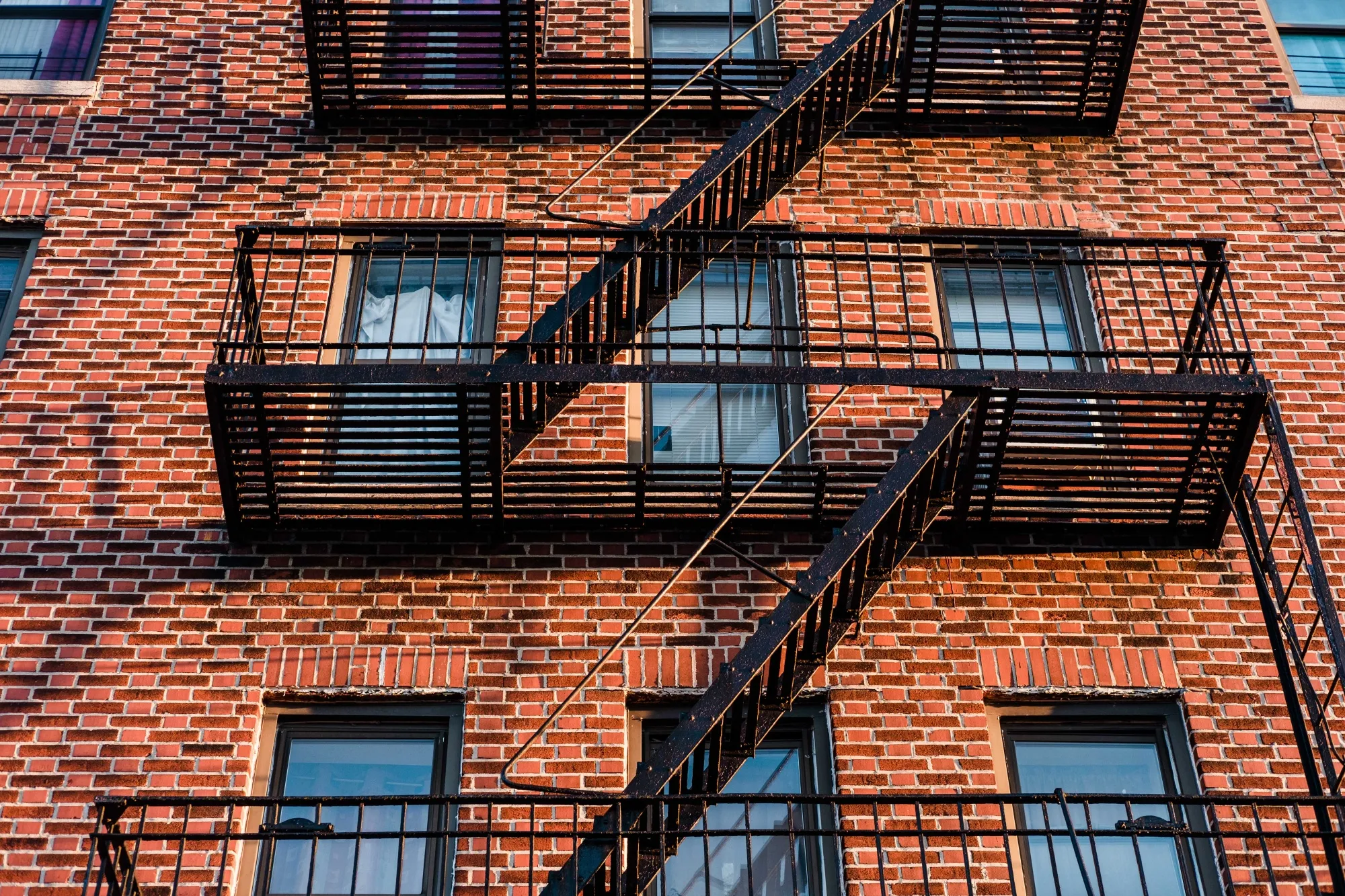 An apartment building in the Brooklyn borough of New York.