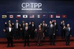 Official picture before signing the rebranded 11-nation Pacific trade pact in Santiago, on March 8, 2018.