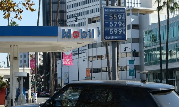 Gasoline prices in Los Angeles ahead of&nbsp;Thanksgiving.