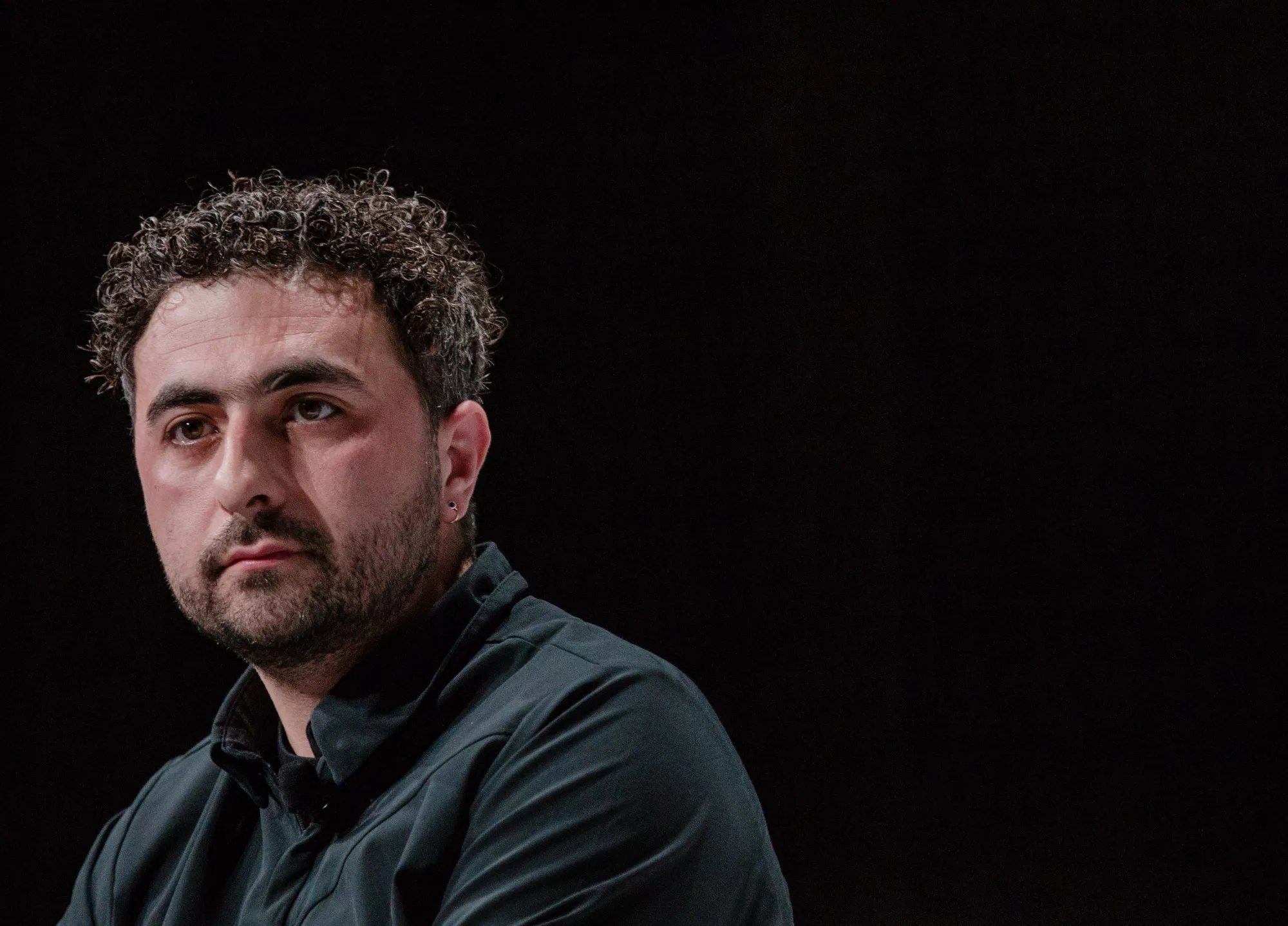 Mustafa Suleyman at the Bloomberg's Sooner Than You Think technology conference in Paris on May 23, 2018.&nbsp;