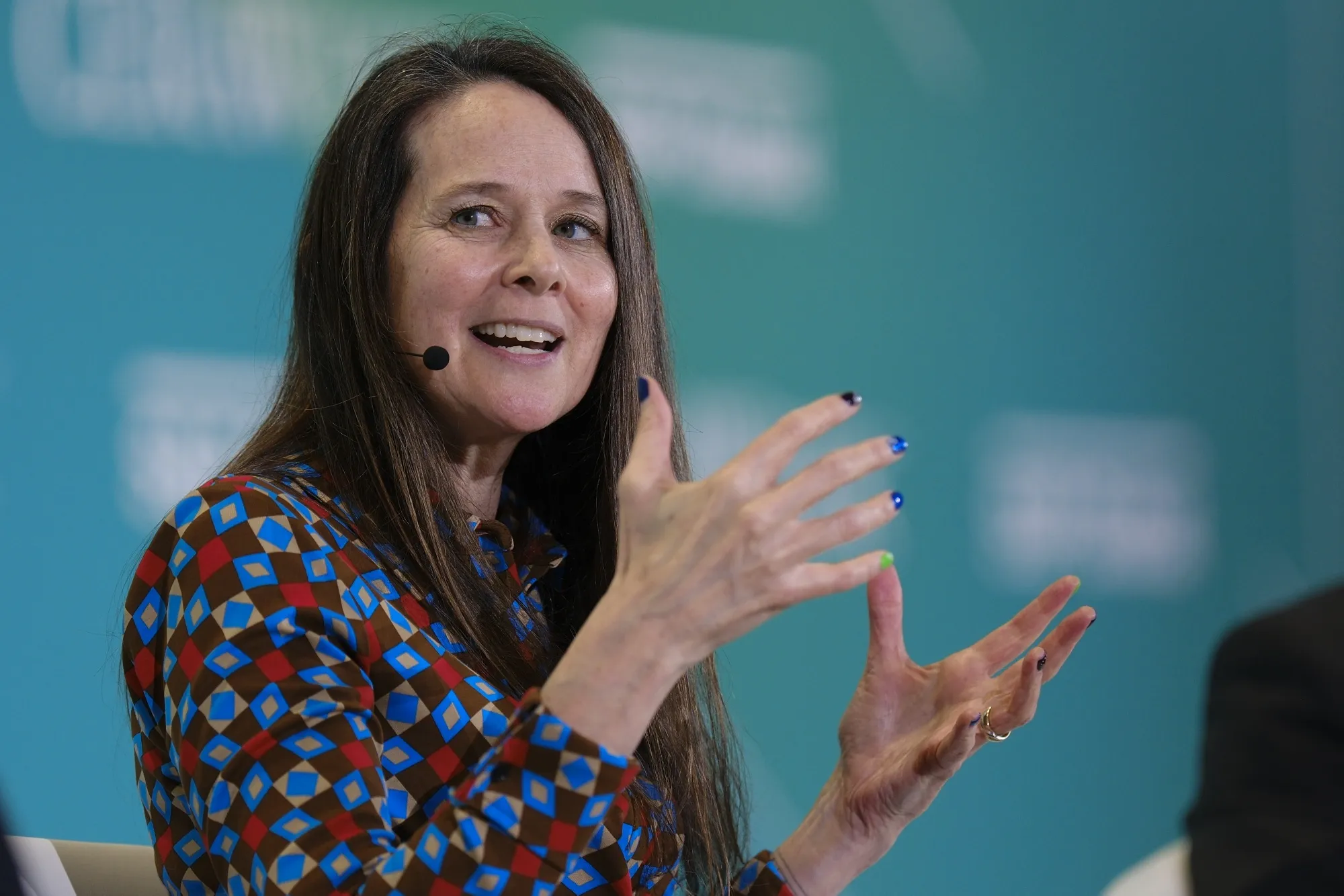Jen Easterly, director of Cybersecurity and Infrastructure Security Agency (CISA), at a conference last year. She is among the political appointees from the Biden administration departing in the coming weeks.