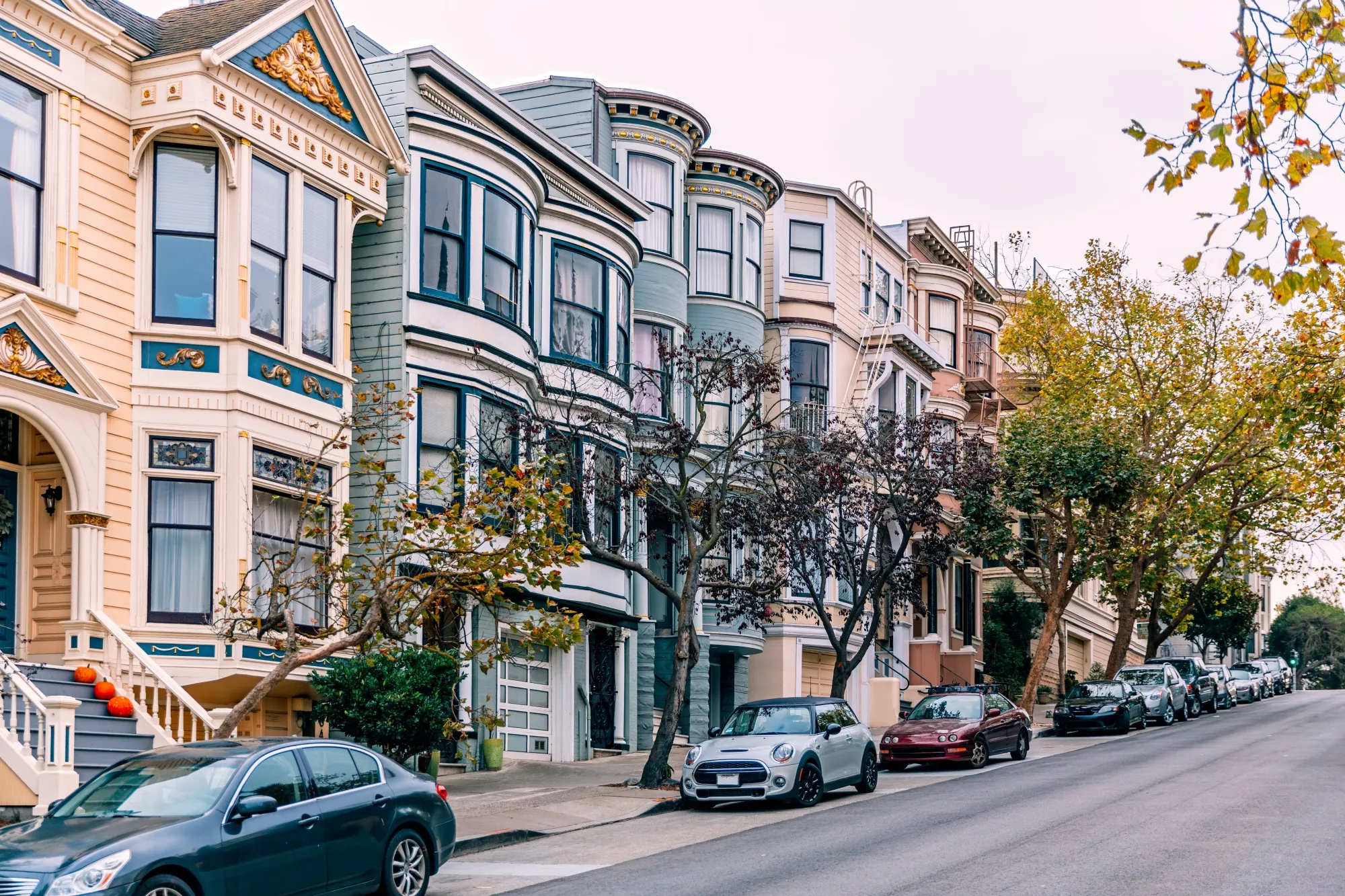 The Alamo Square neighborhood in San Francisco.