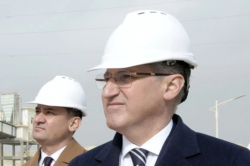 Azerbaijan’s&nbsp;ecology minister, Mukhtar Babayev, in February 2023.&nbsp;