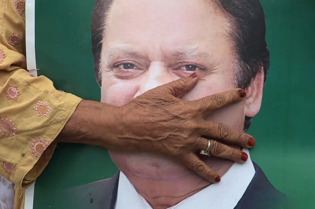Sharif’s supporters were blocked in Lahore.&nbsp;