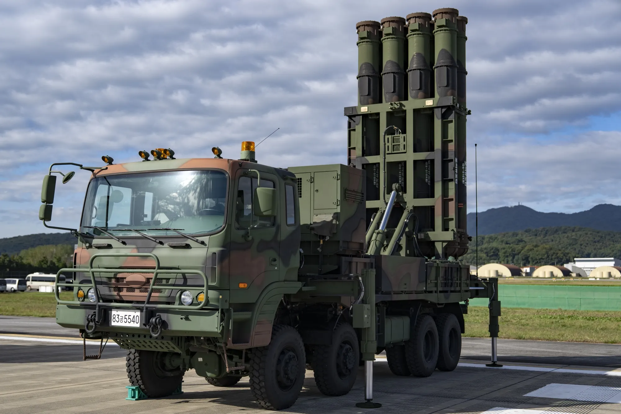 A Cheongung missile launcher.