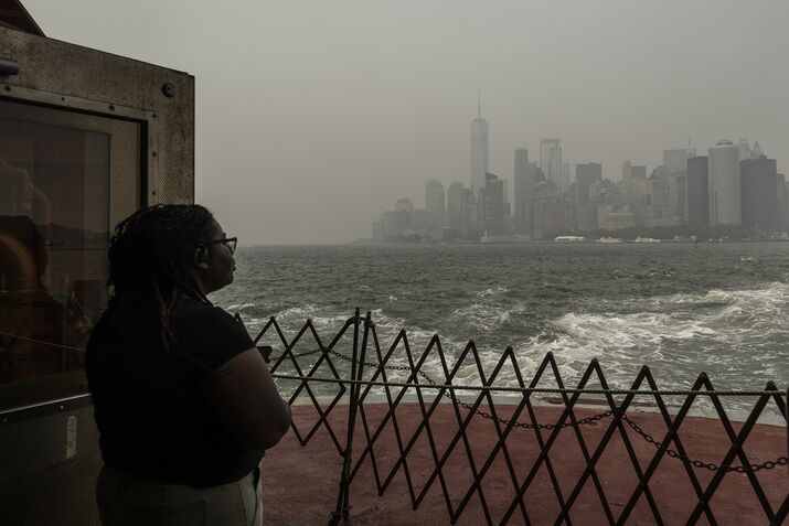 Ahead Of World Cup Final, NYC Metro Area Under Smoky Skies Due To Canadian Wildfires