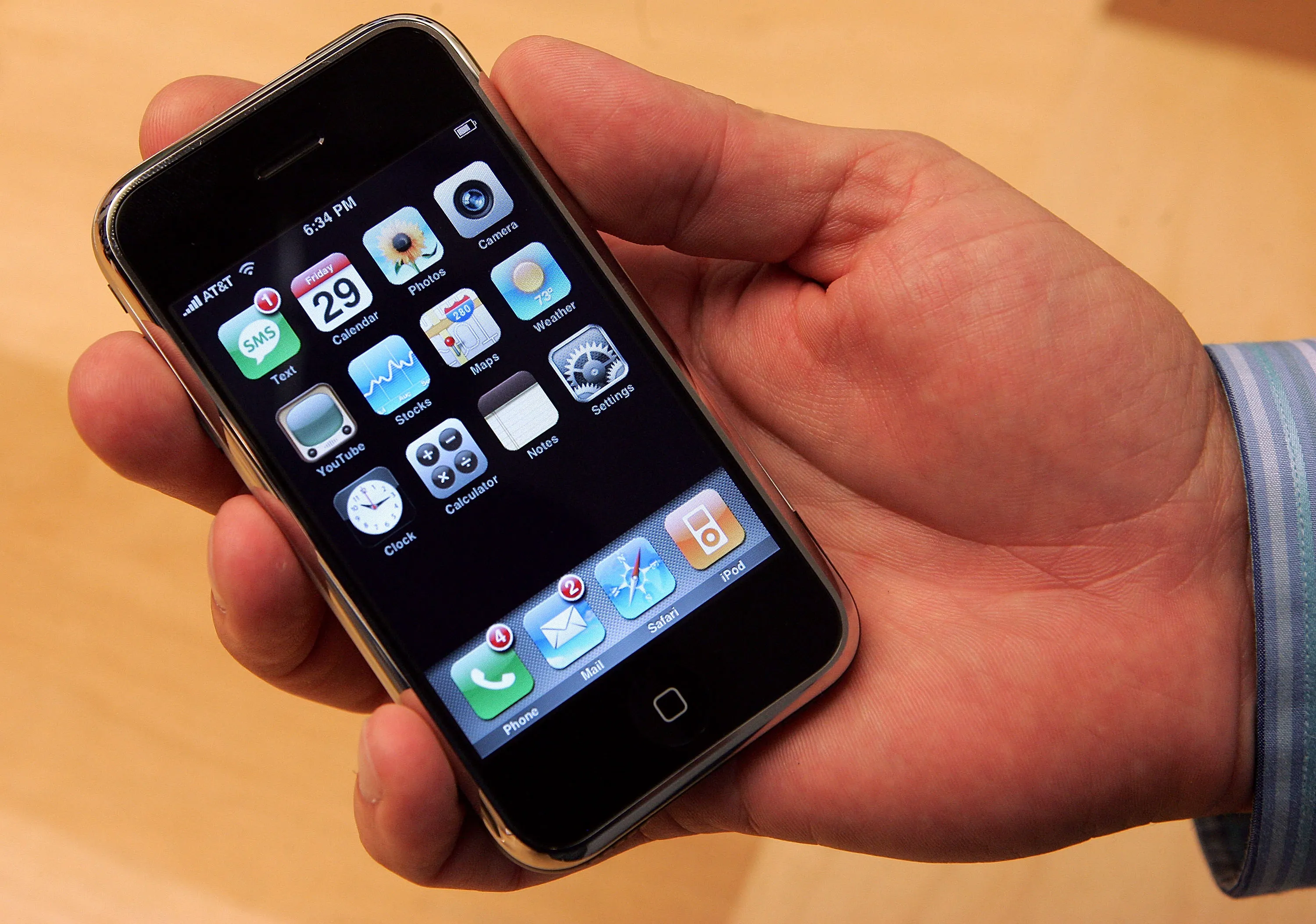 One iconic product: the first iPhone, released in 2007.