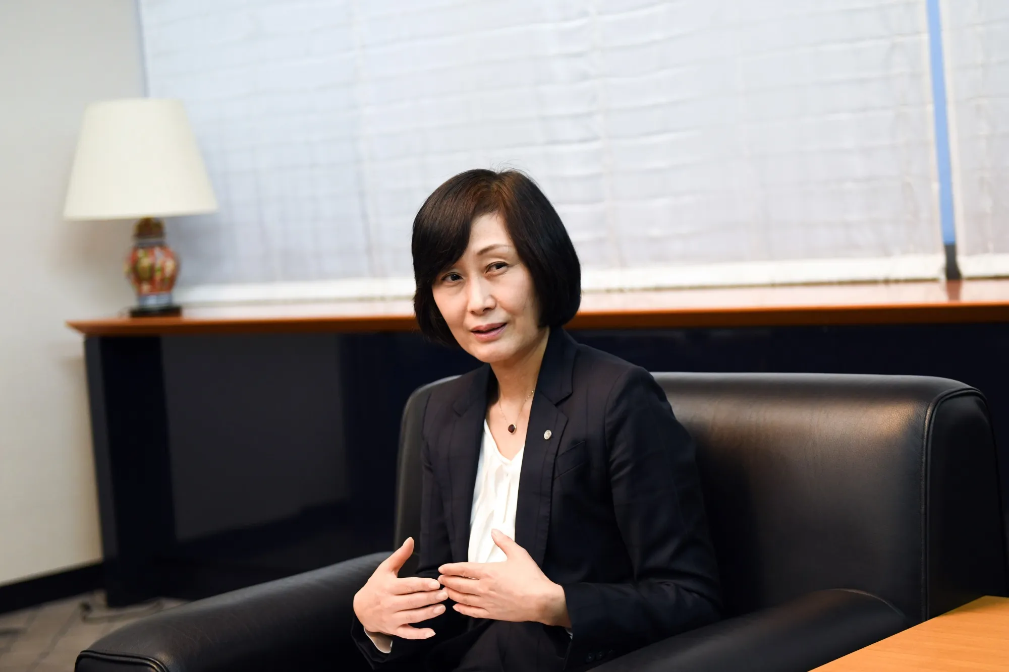 Mitsuko Tottori&nbsp;in Tokyo on April 24.