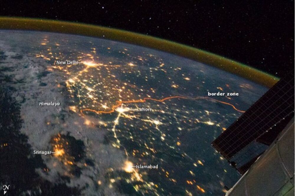 Watching The India Pakistan Border At Night From The Space Station Bloomberg