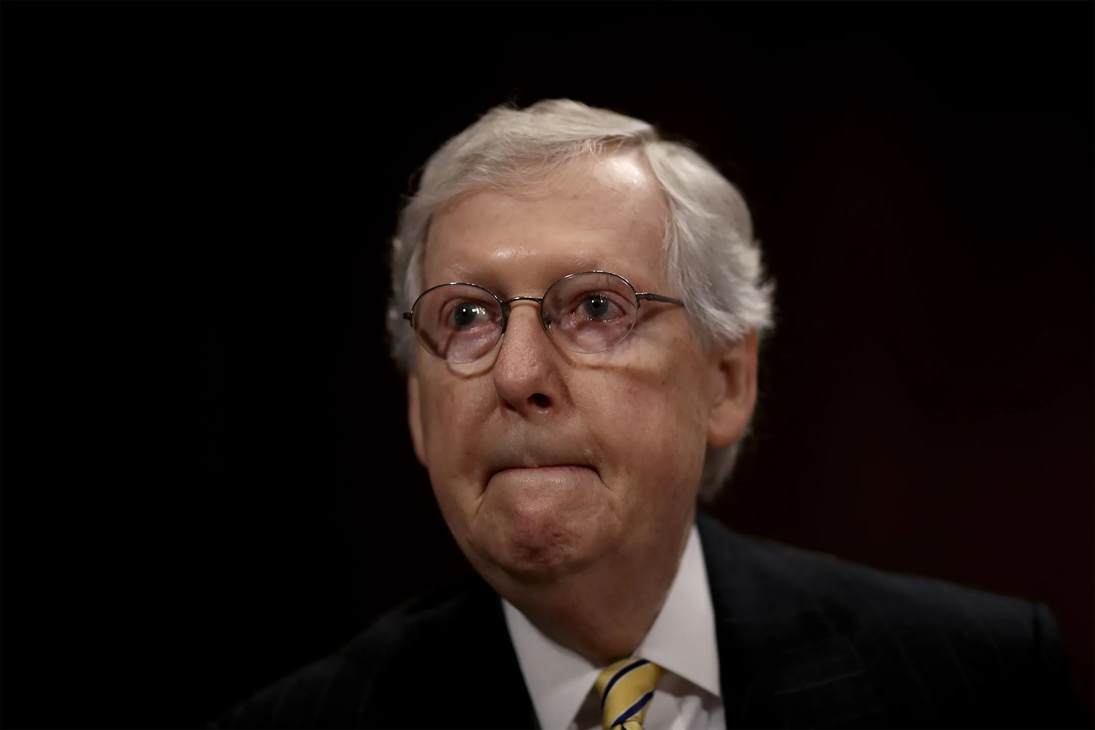 Mitch McConnell&nbsp;attends a Senate Judiciary Committee hearing in Washington on July 31.