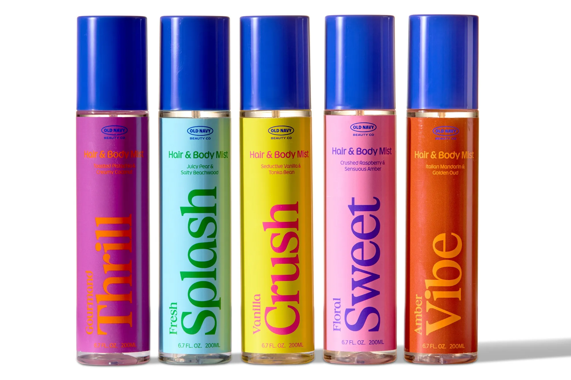 Old Navy is making a big push into beauty, including these hair and body mists.
