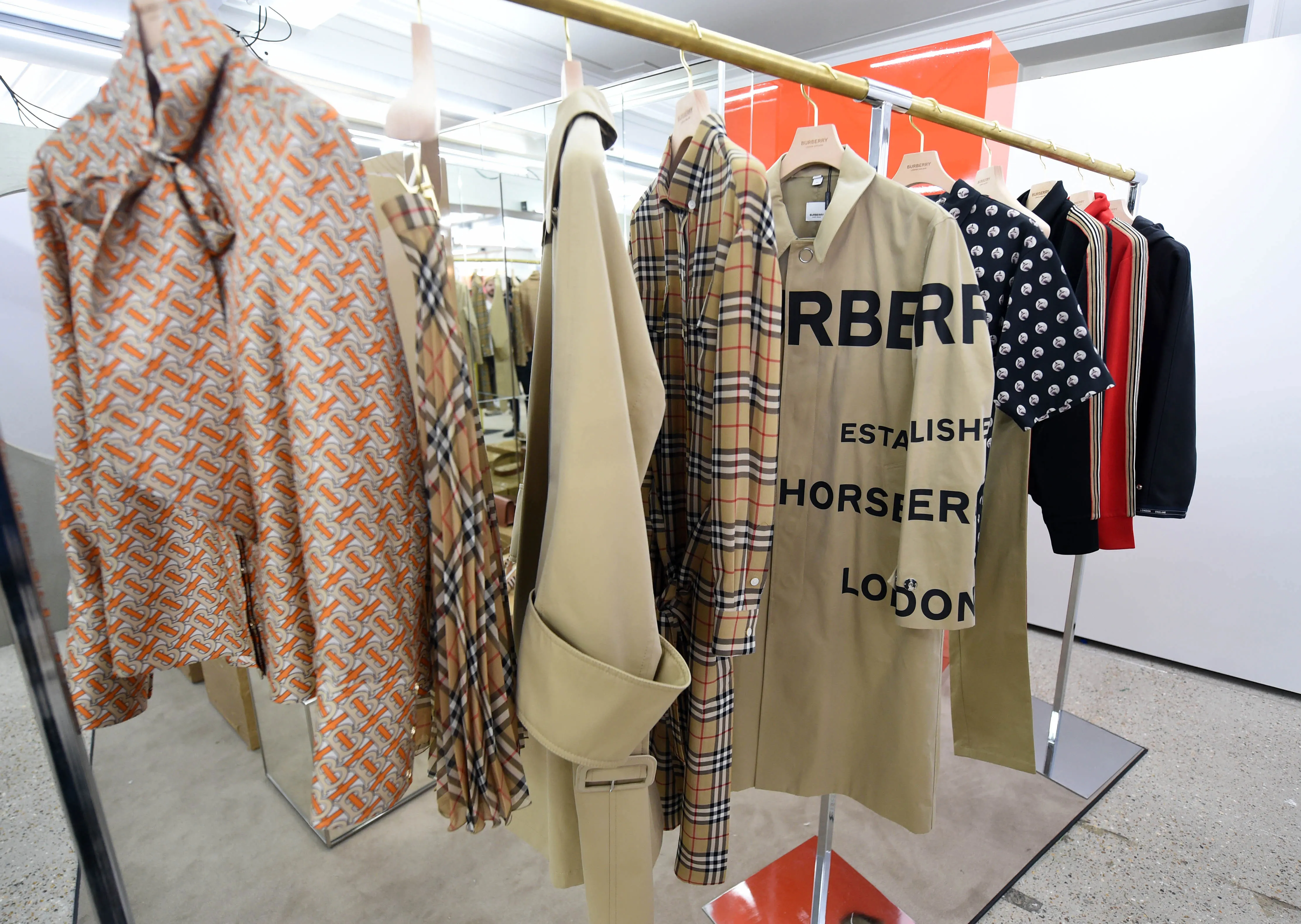 Burberry collection during London Fashion Week.